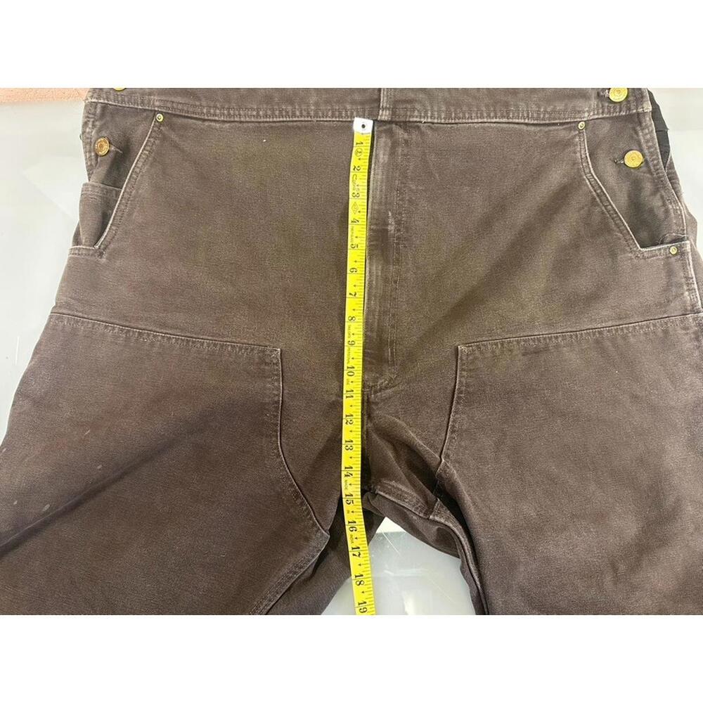 Carhartt Brown Denim Overalls 52/30 - Picture 12 of 14